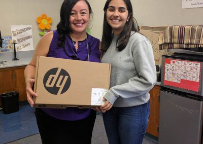 Ms. Picket from Holly Oak with Aarushi Nanda from Access To Tech